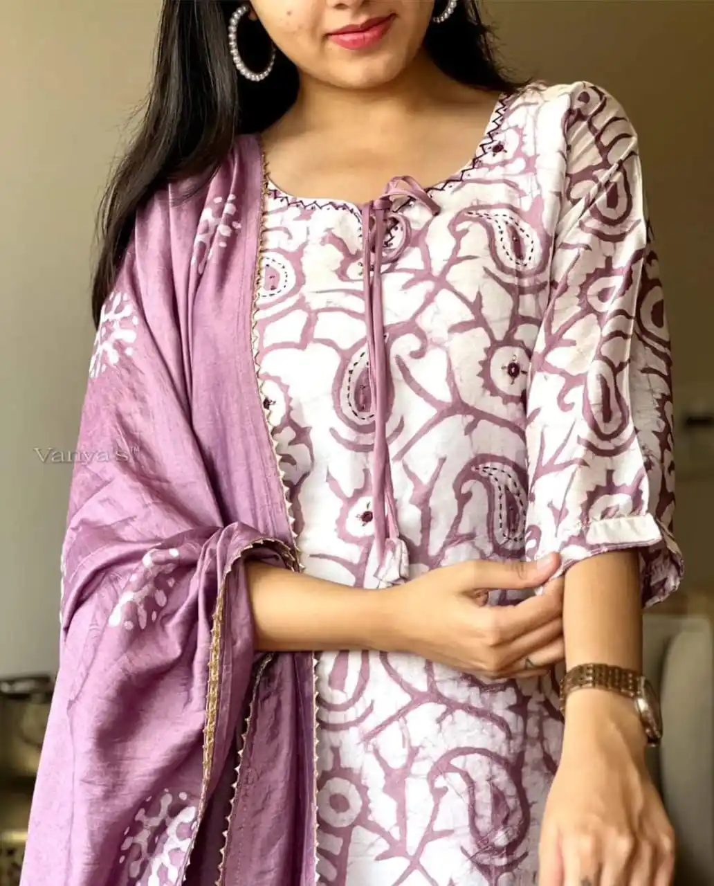 Pink Cotton Kuta Set  with Dupatta For Women.png